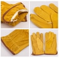 thumbnail image 3 of Guantes de trabajo de cuero Guante de jardinería de piel de vaca resistente para construcción de corte de madera/conducción/jardín para hombres y mujeres 1 par BANYUO  Electrónica, 3 of 3