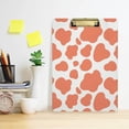 thumbnail image 6 of 12.5"x9" Orange Leopard Print Clipboards, Standard A4 Letter Size Nursing Clipboard with Low Profile Metal Clip Decorative Clip Board for Office Supplies,Silver, 6 of 7