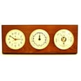 thumbnail image 2 of Bey-Berk International WS218 Brass Quartz Tide Clock & Barometer with Thermometer - Mahogany, 2 of 2