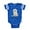Royal Blue, variant on CafePress - Bichon Frise Life - Cute Infant Baby Football Bodysuit