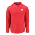 thumbnail image 2 of Men's Cutter & Buck Red Nebraska Huskers Coastline Epic Comfort Eco Recycled Long Sleeve Hoodie T-Shirt, 2 of 3