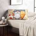 thumbnail image 6 of Gukieu Hello Summer Cute Gnome Print Plush Pillow Cover, Hidden Zipper Pillow Protector without Pillow Core, Suitable for Bedroom, Office, Car Decoration-16"x24", 6 of 6
