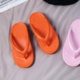 thumbnail image 4 of 1 Pair Open Toe Flip Flop Women Beach Pool Party Casual Slippers Non-slip PVC Flat Sandals, 4 of 9