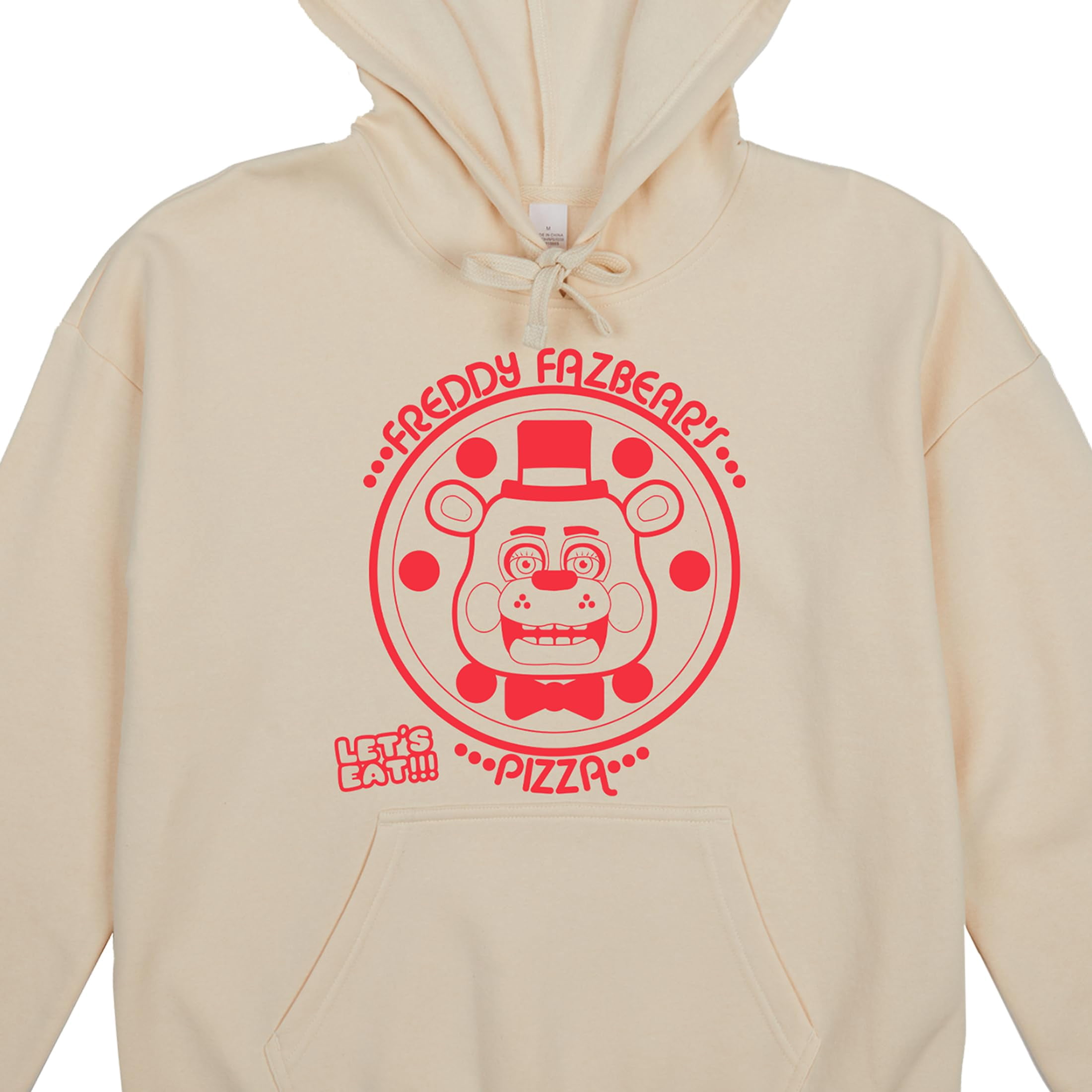 Five Nights At Freddy's Freddy Fazbear's Pizza Women's Tofu Long Sleeve Hooded Sweatshirt With 3D Ears-Large