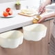 thumbnail image 5 of Contenedores de plástico blancos, cesta organizadora para despensa con cuatro asas, paquete de 1 para almacenamiento resistente y apilable, diseño fácil de transportar para organizar, 5 of 8