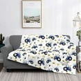 thumbnail image 2 of Yiaed Tractor And Vehicle Print Blanket Throw Blanket Soft Cozy Flannel Blanket for Home Bed Sofa Couch Chair-40"x30", 2 of 6