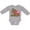AC-Heather Grey, variant on Inktastic My Aunt is a Firefighter with Fire Truck Boys or Girls Long Sleeve Baby Bodysuit