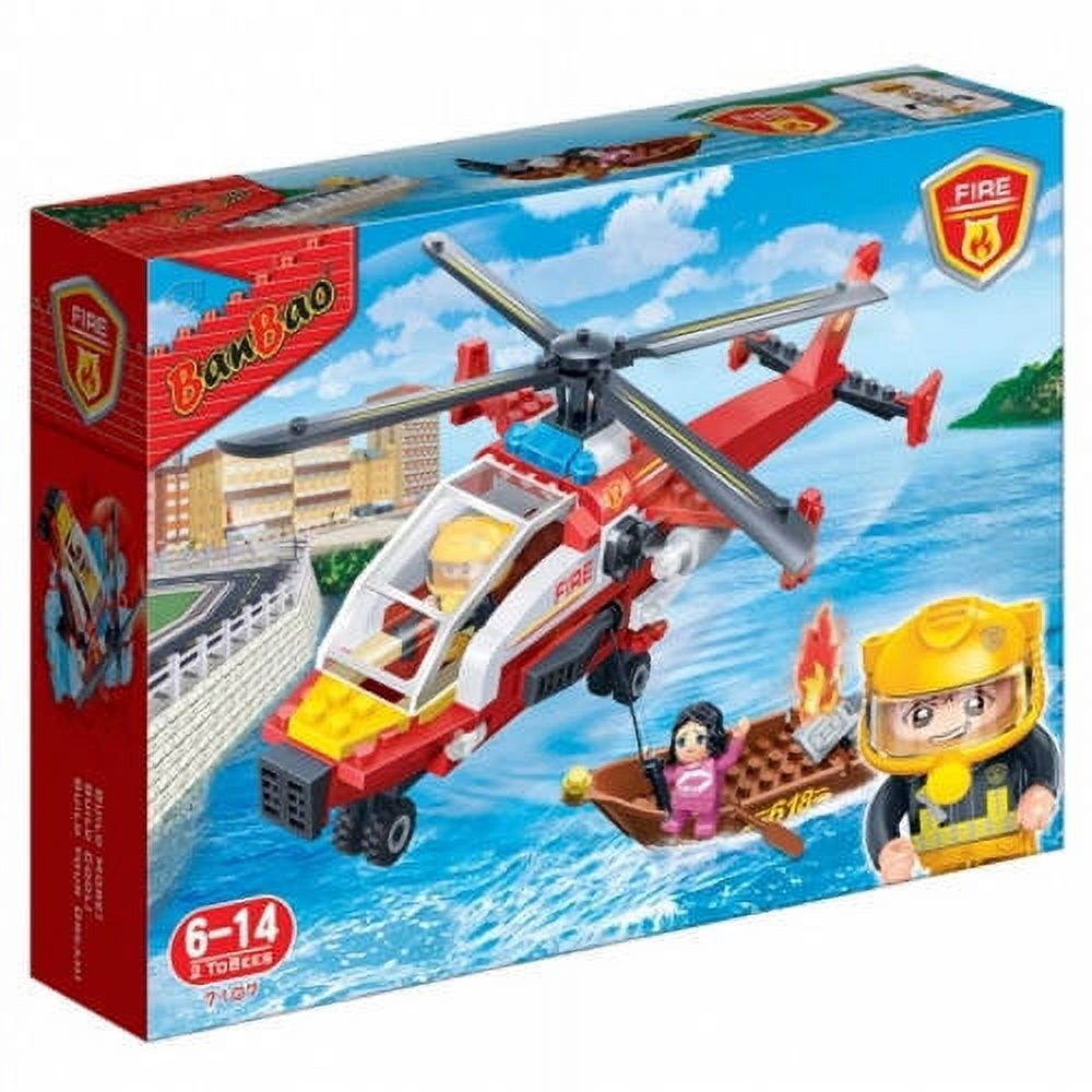 DDI 2361718 Rescue Chopper Building Block Sets - 122 Piece - Case of 16