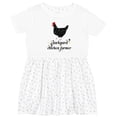 thumbnail image 3 of Inktastic Backyard Chicken Farmer Ancona Hen Girls Toddler Dress, 3 of 5