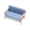Blue, variant on Zeiwohndc Collectible Miniature Furniture Loveseat Sofa For Realistic Dollhouses