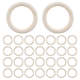 thumbnail image 2 of 30Pcs 70mm Wood Rings,Wooden Ring Circles for DIY Crafts, Macrame Plant Hanger,Ornaments and Jewelry Making, 2 of 4