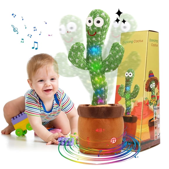Juguete Dancing Cactus MIAODAM con volumen ajustable con 120 canciones