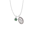 thumbnail image 2 of Delight Jewelry Silvertone Mini Translucent Green Paw Best Mom Ever Charm Necklace, 2 of 4
