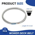 thumbnail image 2 of Uxcell Cord Mower Deck Belt 1/2" x 101.4" Aramid Replacement Cord Deck Drive Belt for 429636 15-023, Gray, 2 of 6