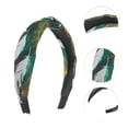 thumbnail image 3 of Unique Bargains 1 Pc Fashion Feather Pattern Headbands for Women Dark Green, 3 of 6