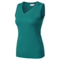 thumbnail image 2 of FashionOutfit Women's VISCOSE Solid Office Soft Stretch Sleeveless Knit Vest Top, 2 of 3