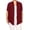 Burgundy, variant on Women's Plus Size Short Sleeves Draped Open Front Casual Solid Cardigan