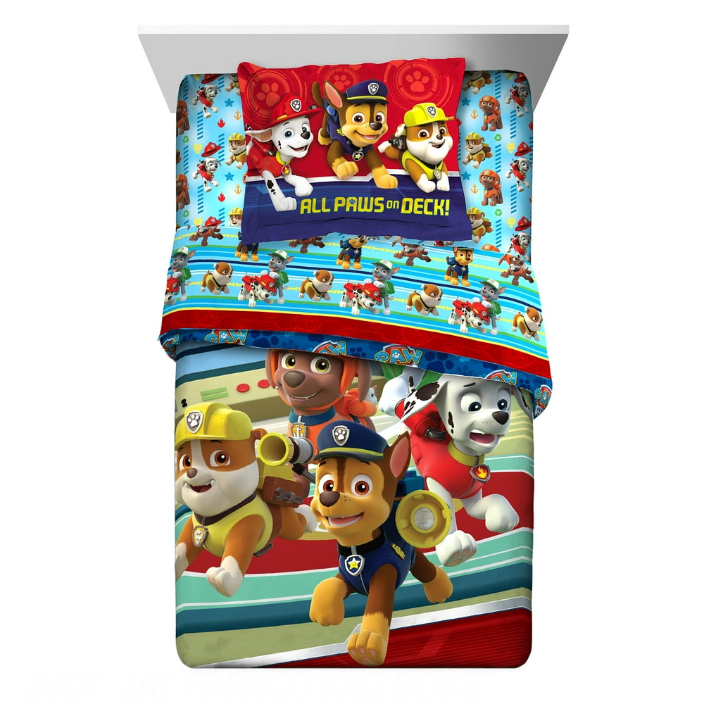 paw patrol bedding twin set