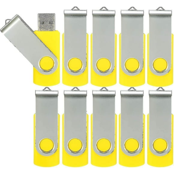 10 Pack Usb Flash Drives Usb 2.0 Thumb Drive Bulk Pack Swivel Memory Stick Fold Storage Jump Drive Zip Drive-hy