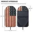 thumbnail image 7 of XYZCANDO Terry Cloth Car Seat Covers Portable Microfiber, Compatible with Automotive Truck Seat, for Trucks Vans Sedan, Star Stripe Design, 7 of 7