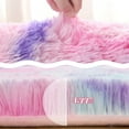 thumbnail image 3 of TWINNIS Night Shaggy Area Rug Bed Side Plush Fluffy Carpets for Bedroom, Living Room,5'X8',Hot Pink, 3 of 7