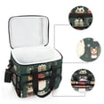 thumbnail image 6 of FORMRS Insulated Cooler Bag 24 Cans Capacity Soft Leakproof Lunch Box with Side Pockets, Green Christmas, 6 of 7