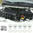 thumbnail image 2 of 10 Sets M12x1.25 Metal Auto Engine Oil Pan Drain Cap Screw Bolt Plug with Gasket, 2 of 8