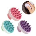 thumbnail image 2 of Cepillo de silicona para masaje del cuero cabelludo, cepillo corporal de silicona para lavar el cabello, baño, SPA, ducha, cepillo de masaje, 2 of 4