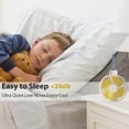 thumbnail image 2 of Portable Fan, Aioneus 3 Speed 2000mAh Handheld Fan with USB Rechargeable Cable, Foldable Battery Operated Fan for Travel/Indoor/Outdoor, 2 of 8