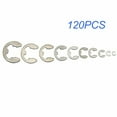 thumbnail image 4 of 120 Pcs Kit d'Assortiment de Rondelles en Acier Inoxydable E Clip pour Fixation d'Arbre M1.5-M10, 4 of 8