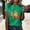Green, variant on Graphic Tees for Women Fashion Casual Short Sleeve Round Neck Loose Fit Printed T Shirt for Daily Wear Women Clothing Black S