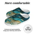 thumbnail image 6 of Lsque Abstract Ocean Currents Pattern Womens Comfort Cotton on Scuff With Memory Foam and Anti-skid Sole Slipper-42/43, 6 of 7