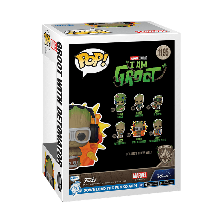 Funko Pop! Marvel: I Am Groot - Groot with Detonator Vinyl