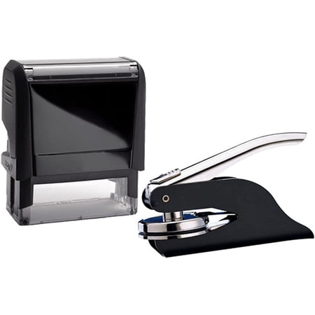 Self Inking Delaware Notary Stamp & Seal Embosser Value Package