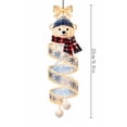 thumbnail image 3 of Hometravel Christmas Spiral Hanging LED Light Decor, Pre-lit Holiday Hanging Ornament, Assorted Designs with Bear/Bow Bell/Star Tree, Lighted Decoration for Porch, Doorway & Outdoor Christmas Decor, 3 of 7