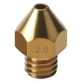 thumbnail image 1 of enqiretly 3D Printer Nozzle Brass Extruder Nozzle Replacement Consumable 3D Printer Accessory, 2mm/3mm, 1 of 6