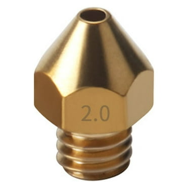 3D Printer Nozzle Brass Extruder Nozzle Replacement Printer Nozzle Brass Extruder Consumable 3D Printer Accessory, 2mm/3mm