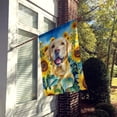 thumbnail image 2 of Labrador Retriever in Sunflowers House Flag 28 in x 40 in, 2 of 5