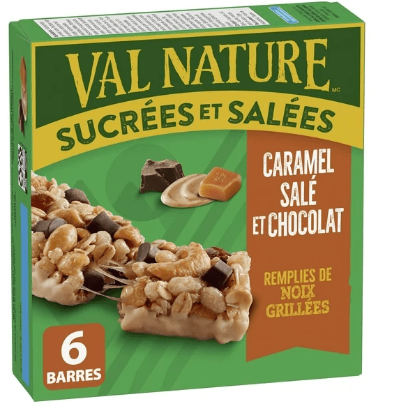 Nature Valley Granola Bars, Sweet and Salty Nut, Salted Caramel Chocolate, 210g (4 Pack)