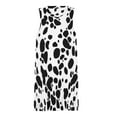 thumbnail image 3 of Dalmatian Print Spring Summer Dresses for Women Fashion T-shirt Dress Casual Sleeveless Loose Sundress with Pockets, 3 of 5