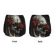 thumbnail image 3 of Balery Realistic Rose Skull Pantalones cortos deportivos para mujer con forro y dos bolsillos, elásticos, para entrenamiento, gimnasio, yoga-Small, 3 of 7