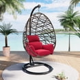 thumbnail image 3 of Egg Chair Cushion, Thickened Hanging Basket Swing Cushion, Hanging Egg Chair Soft Swing Chair Cushion for Outdoor Patio Garden Furniture, 3 of 10