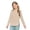Khaki, variant on Girls Long Sleeve Tunic Top with Arc and Side Slit Design Soft Casual Tee Shirt for Kids Short Sleeve Shirt for Girls Tees Kids Tshirts Clothes Summer Tops T-Shirt
