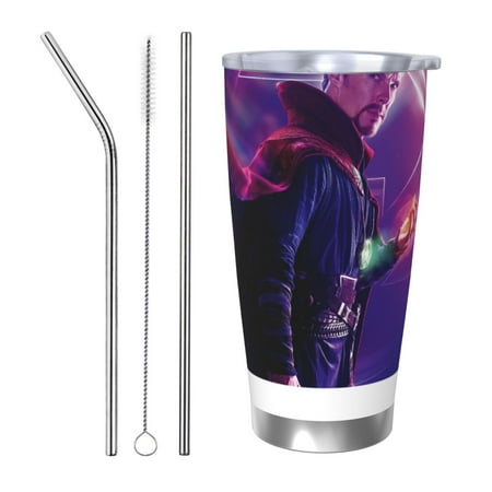 

Doctor Strange Coffee Mug 20 Oz Insulated Stainless Steel Coffee Travel Mug | Vacuum Sealed Cartoon Design Bottle for Car & Gifts