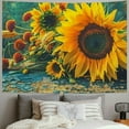 thumbnail image 2 of Sheronv Sunflowers Corn Still Life Tapestry Wall Hanging Unique Style for Home Decor - Graphic Tapestries for Living Room, Bedroom, Farmhouse, Dorm 60x50inch, 2 of 6