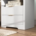 thumbnail image 3 of Nightstand with 2 Drawers,Smart Nightstand Bedside Tables with Night Light,Modern End Table for Bedroom,Living Room,White, 3 of 8