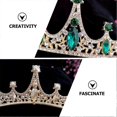 thumbnail image 4 of Water Crystal Crown Headband for Cosplay Rhinestone Party Headdress, 4 of 5