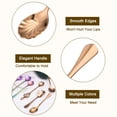 thumbnail image 3 of 7Pack 5" Stainless Steel Shell Shape Spoon Mini Coffee Dessert Spoons, Rose Gold, 3 of 6