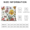 thumbnail image 6 of Acheng Throw Pillow Covers Decorative Summer Spring Pillow Covers Flower Butterfly Farmhouse Pillowcases for Sofa Couch Living Room Outdoor Patio,2 Pcs White, 6 of 6