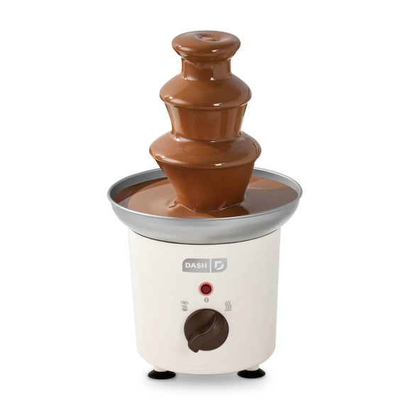 Dash Chocolate Fountain, 10oz Capacity, For Chocolate, Nacho Cheese, BBQ sauces, and More - Cream